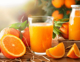 Jus d'orange frais