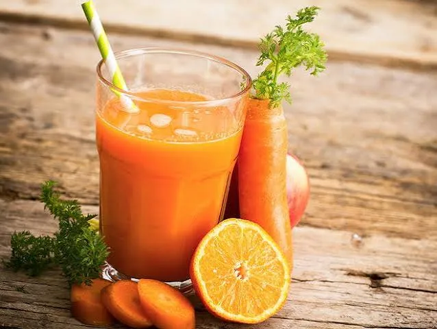 Jus d'orange ou carotte