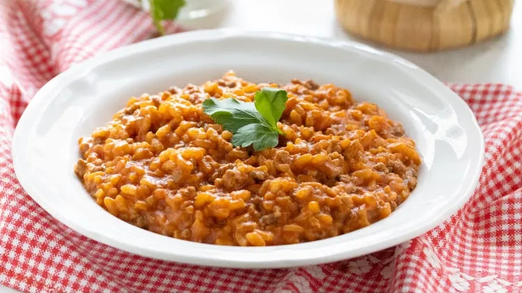 Risotto à la bolognaise