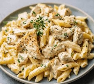 Penne Blanche au Poulet