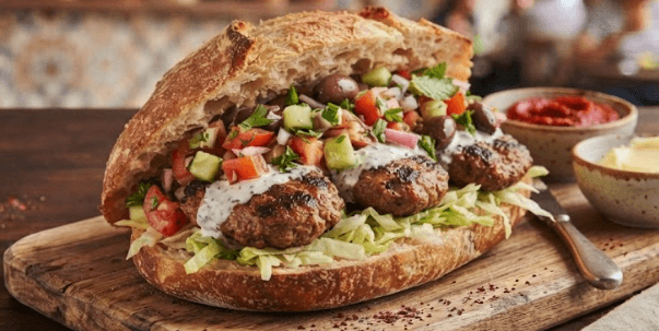 Sandwich Kefta de Dinde