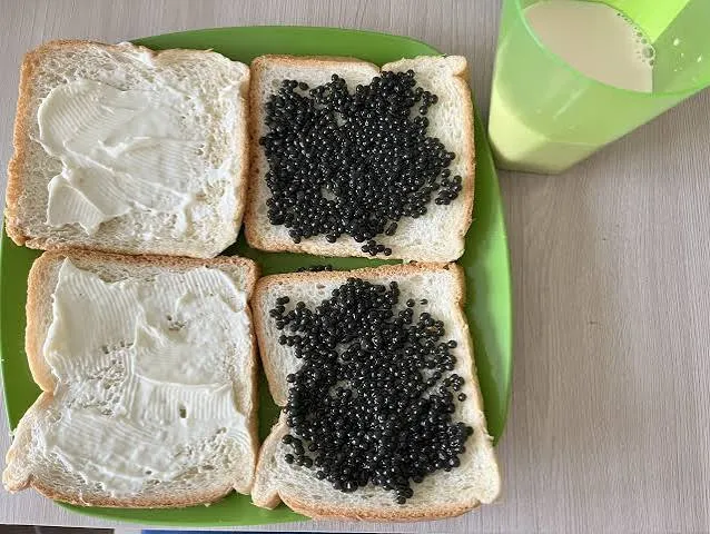 Sandwich Œufs de poisson