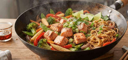Wok Saumon