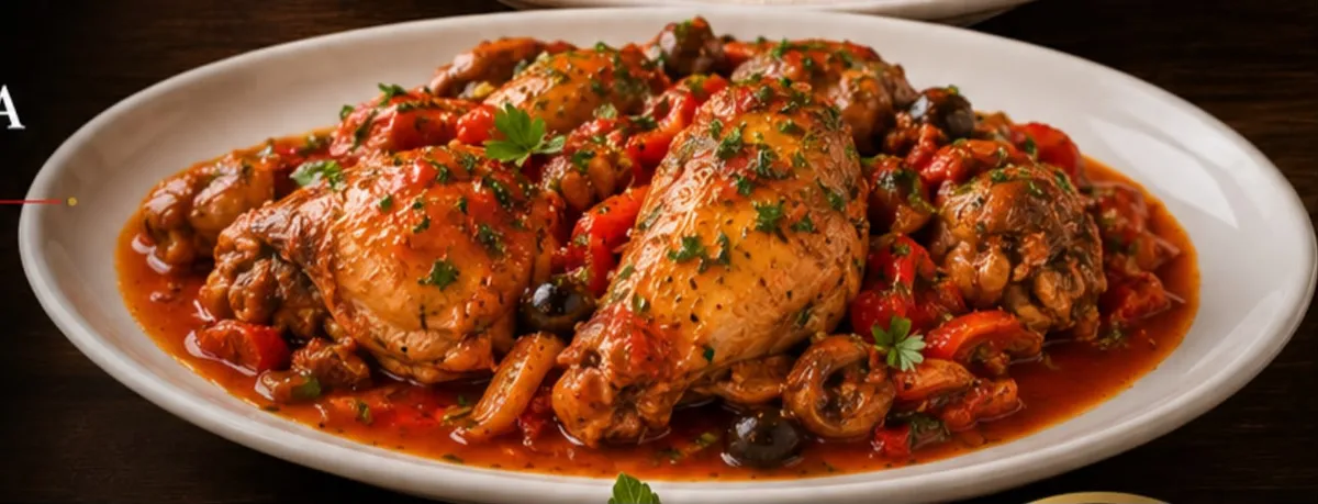 Stek de poulet .tomates cerises. Olives Noire avec focaccia ( les pâtes