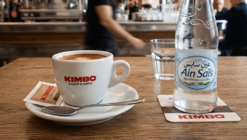 Café Kimbo + eau 33 Cl