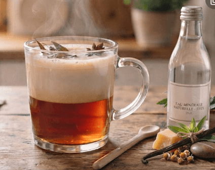 Thé noir / Verveine au lait + eau 33 Cl