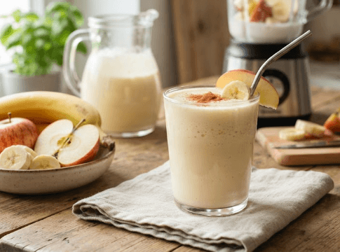 Jus de Banane / Pomme a base de lait