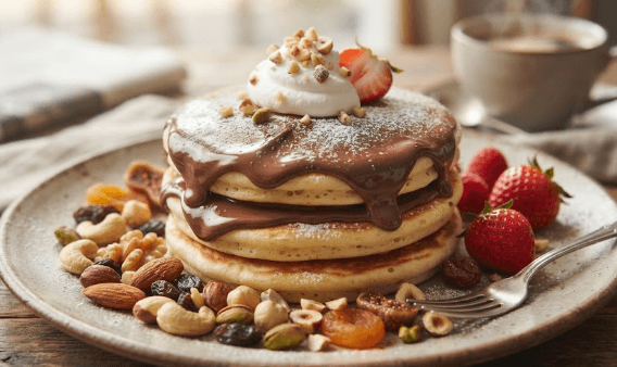 Pancake Nutella + Fruit sec