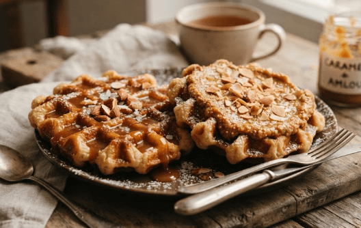 Gaufre, Caramel ou Amlou