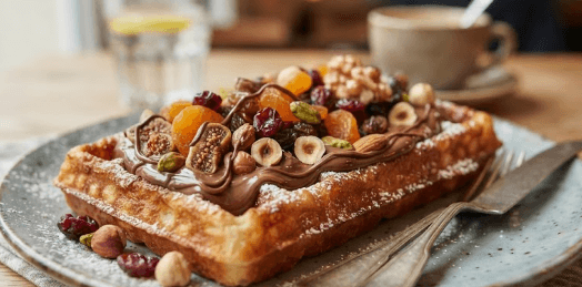 Gaufre Fruit Sec + Nutella