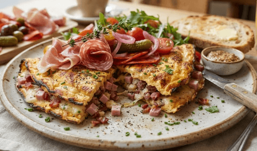 Omelette Charcuterie