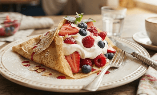 Crêpe Fruits et crème chantilly