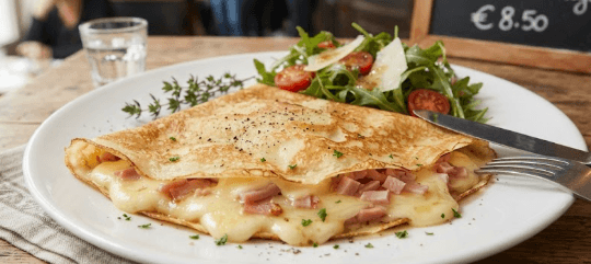 Crêpe, Mixte, fromage
