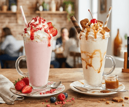 Milk Shake Fraise ou autre Goût au Choix