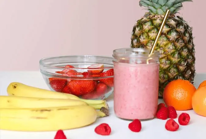 Panaché de fruits au lait