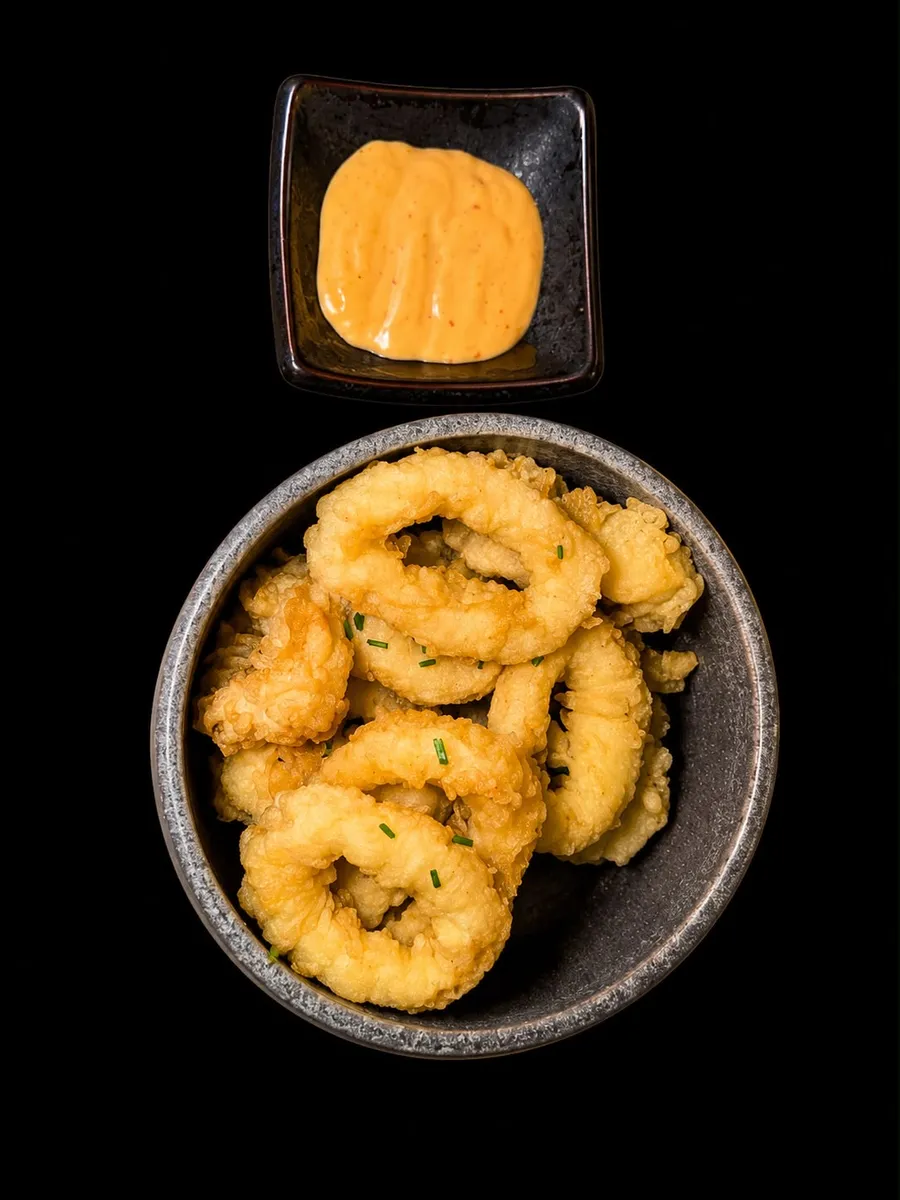 Calamars frits sauce tempura — 100g