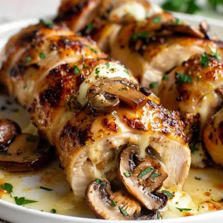 Roulés de poulet farcis