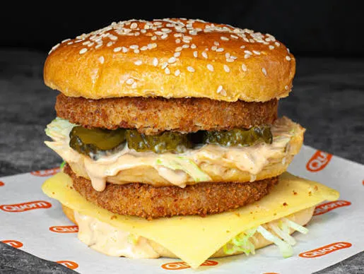 Double chicken burger