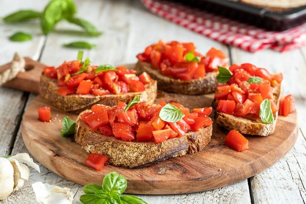Bruschetta à la tomate fraîch. 4 pièces