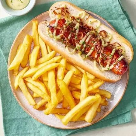 hot dog et frites