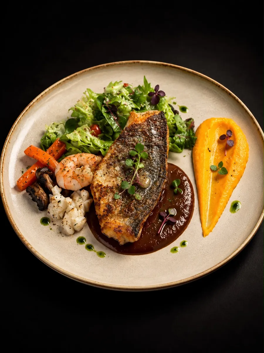 Loup / dorade sauce ail-miso