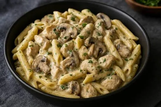 Penne sauce champignon