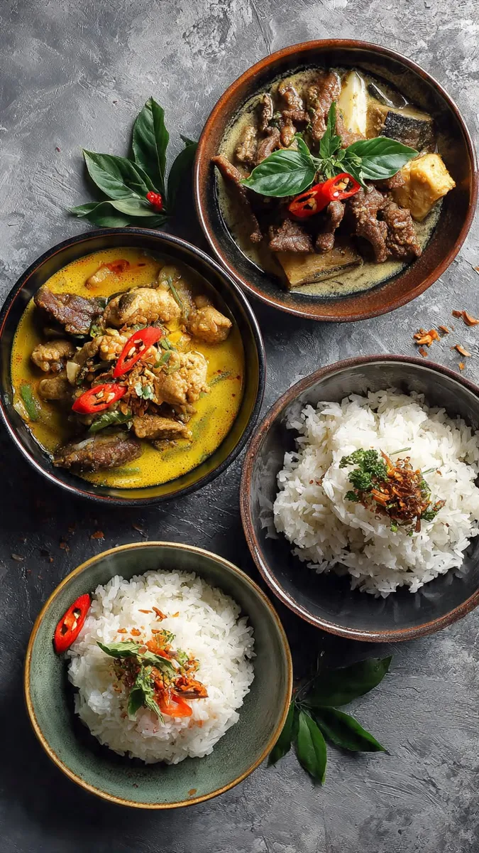Menu Thaï