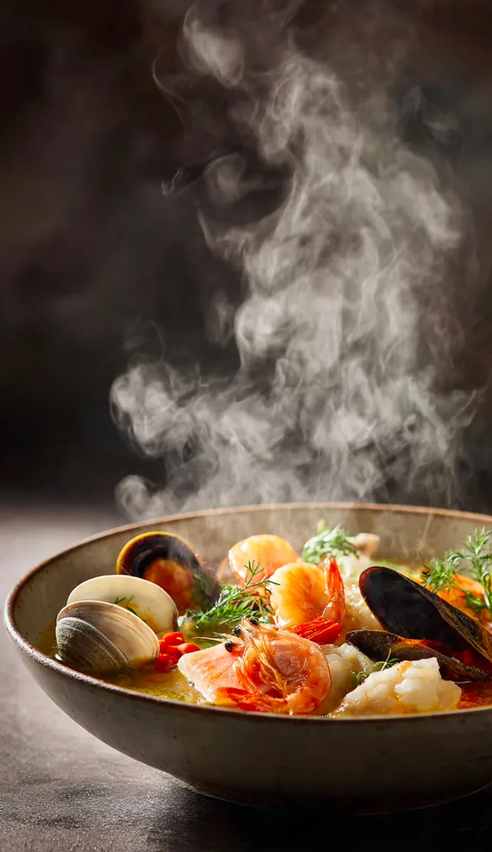 Soupe fruit de mer