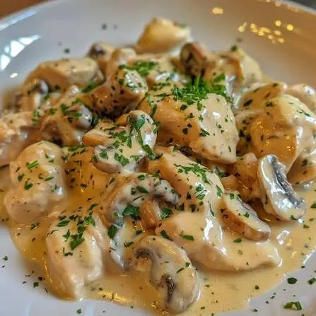 Plat Chicken sauce champignons