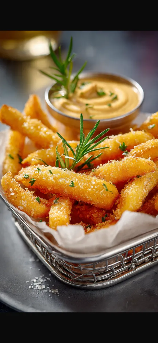 Pommes de terre au Crispy Frites + sauce