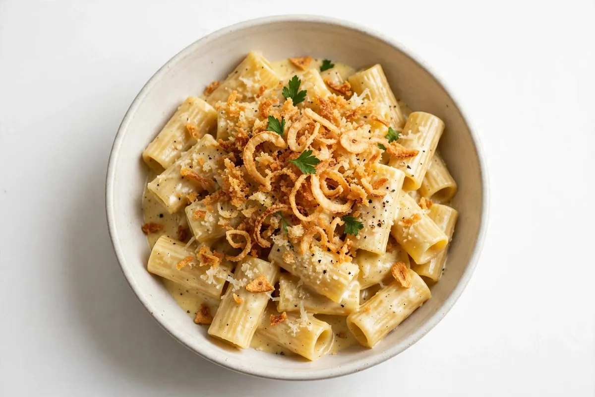 Pâtes au crispy