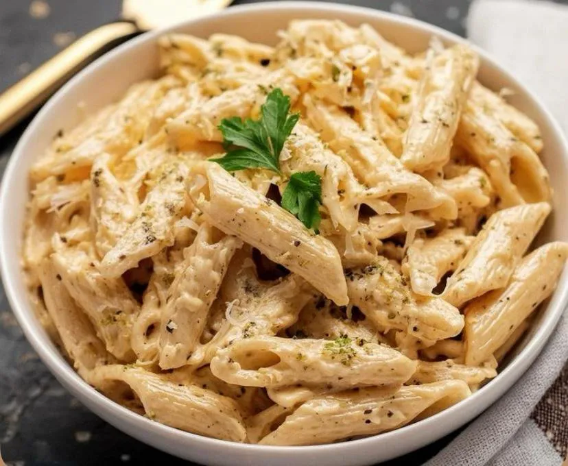 pasta poulet sauce blanche