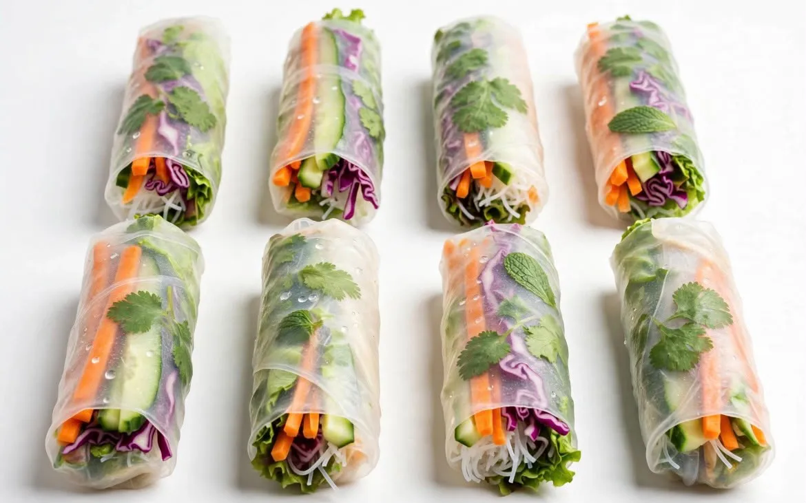 Rouleaux de Printemps Végétarien (8 Pcs)