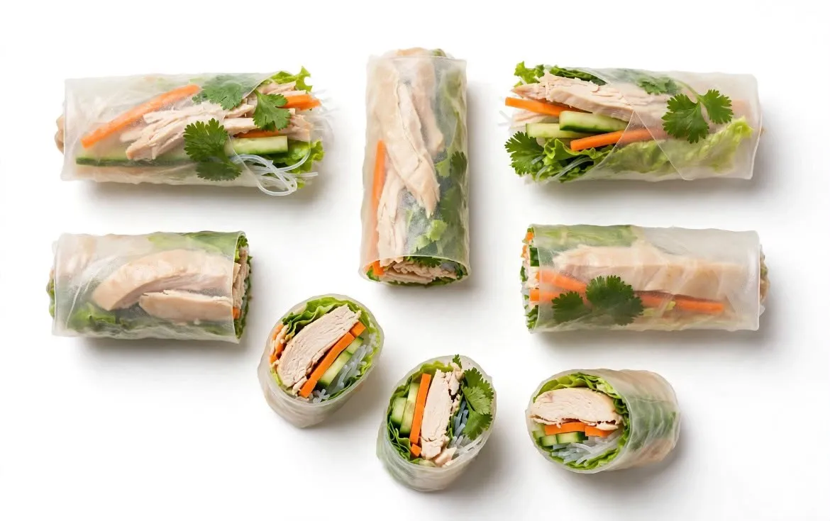 Rouleaux de Printemps Poulet (8 Pcs)