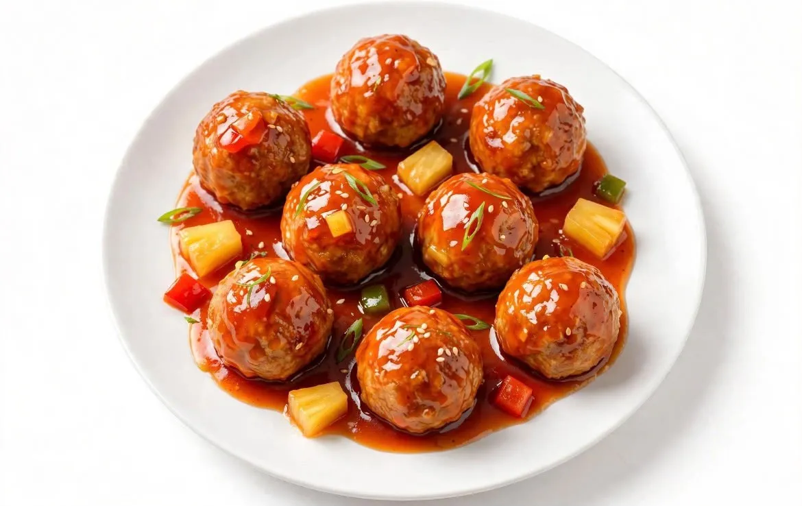 Boulettes Sauce Aigre Douce Poulet (8 Pcs)