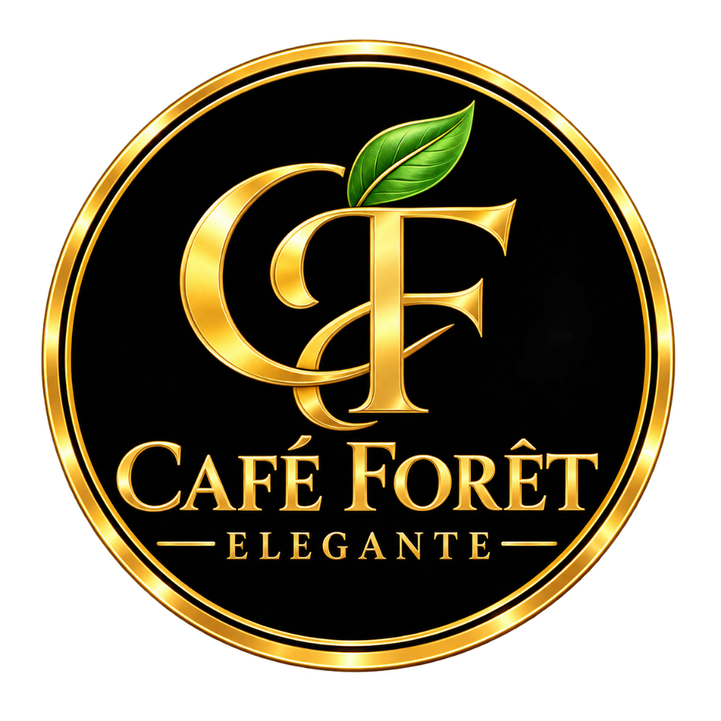 café forêt élégante