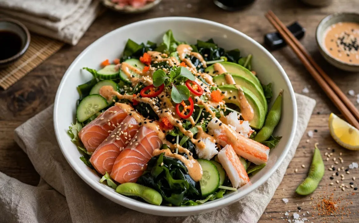 Wakame Saumon Crevette