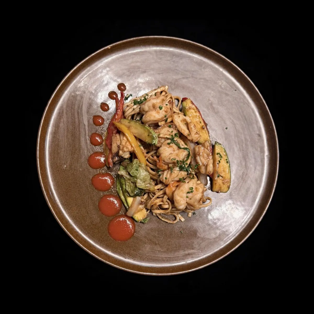 udon seafood noodles