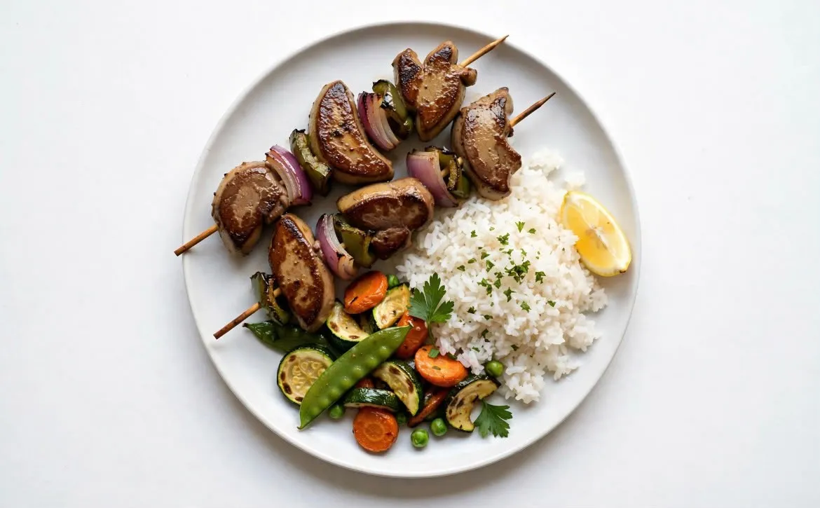 Assiette Brochettes Poulet