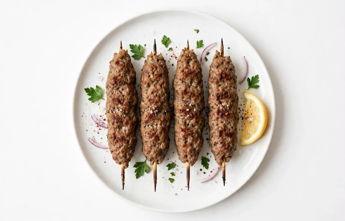 Assiette Brochettes Poulet Haché