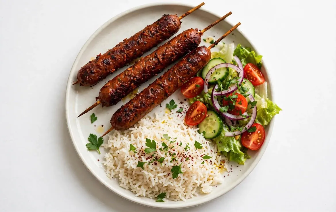 Assiette Brochettes Merguez