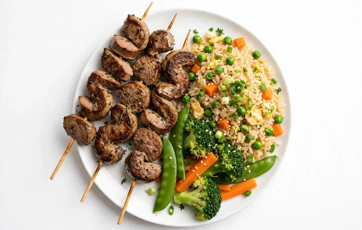 Assiette Brochettes Saucisse de Foie